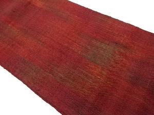 リサイクル　手織り真綿紬変わり縞模様織出し名古屋帯